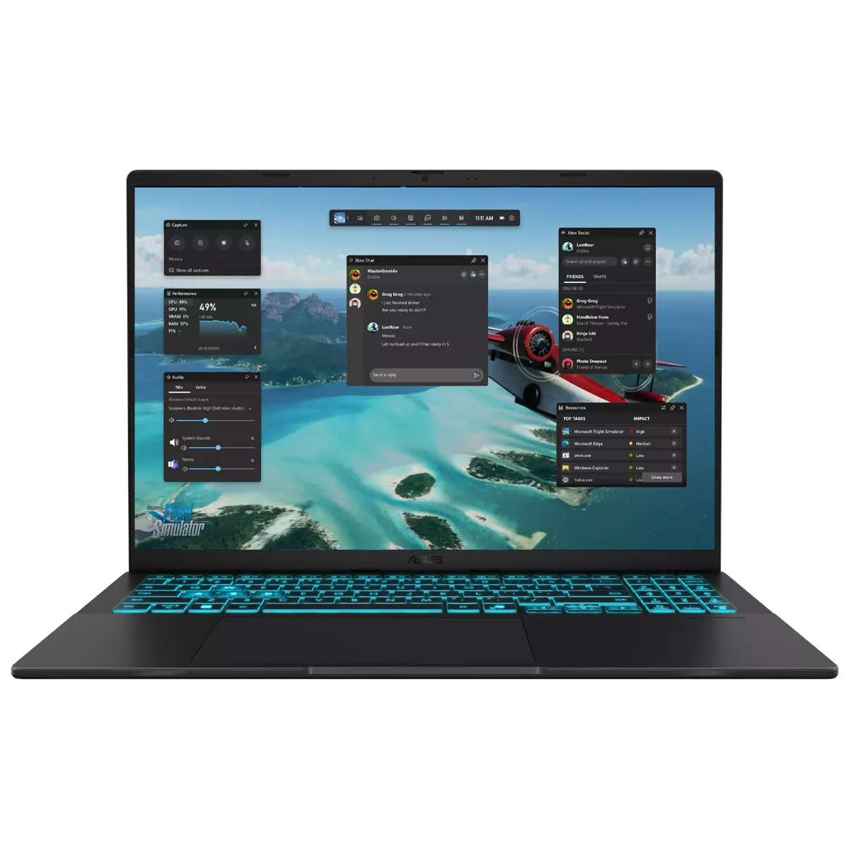 لپ تاپ ایسوس آکبند مدل ASUS V16 V3607VU Core 7(240H) 16GB 1TB SSD 6GB(RTX4050)