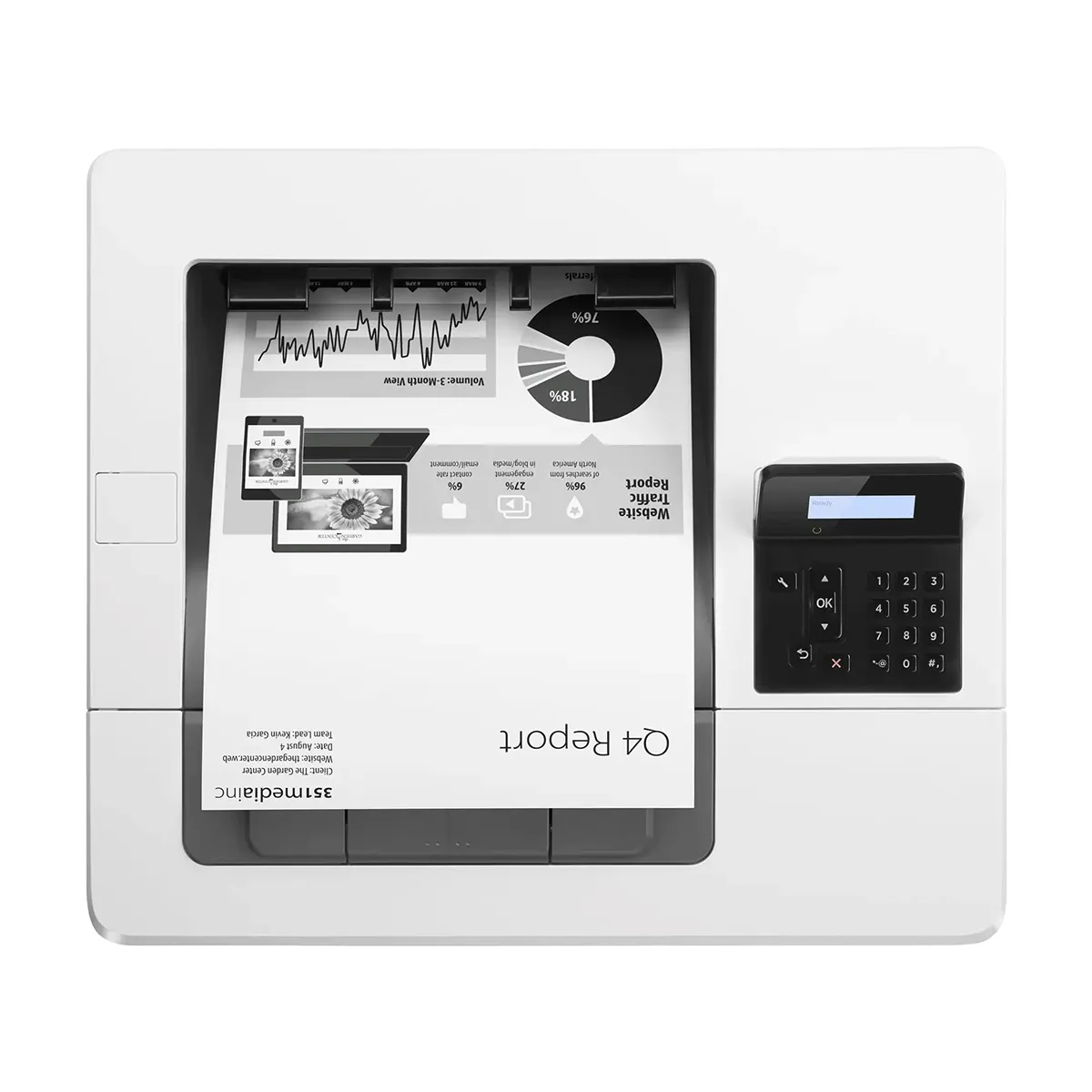 پرینتر تک کاره لیزری سیاه و سفید اچ پی اکبند مدل HP LaserJet Pro M501dn