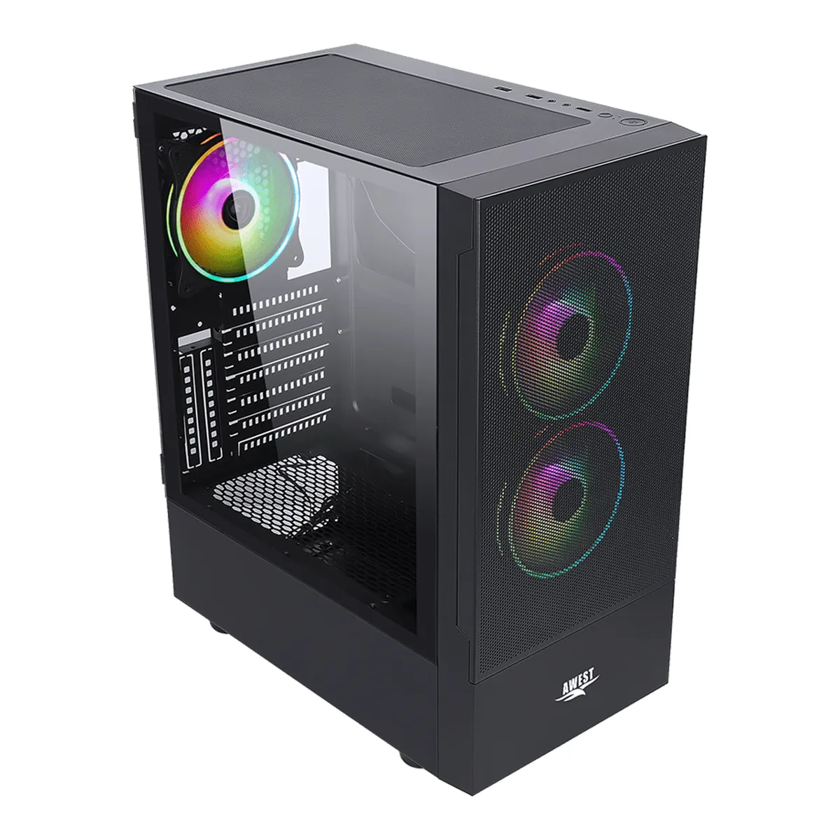 کیس کامپیوتر اوست آکبند مدل AWEST GT-AV201-MB Plus