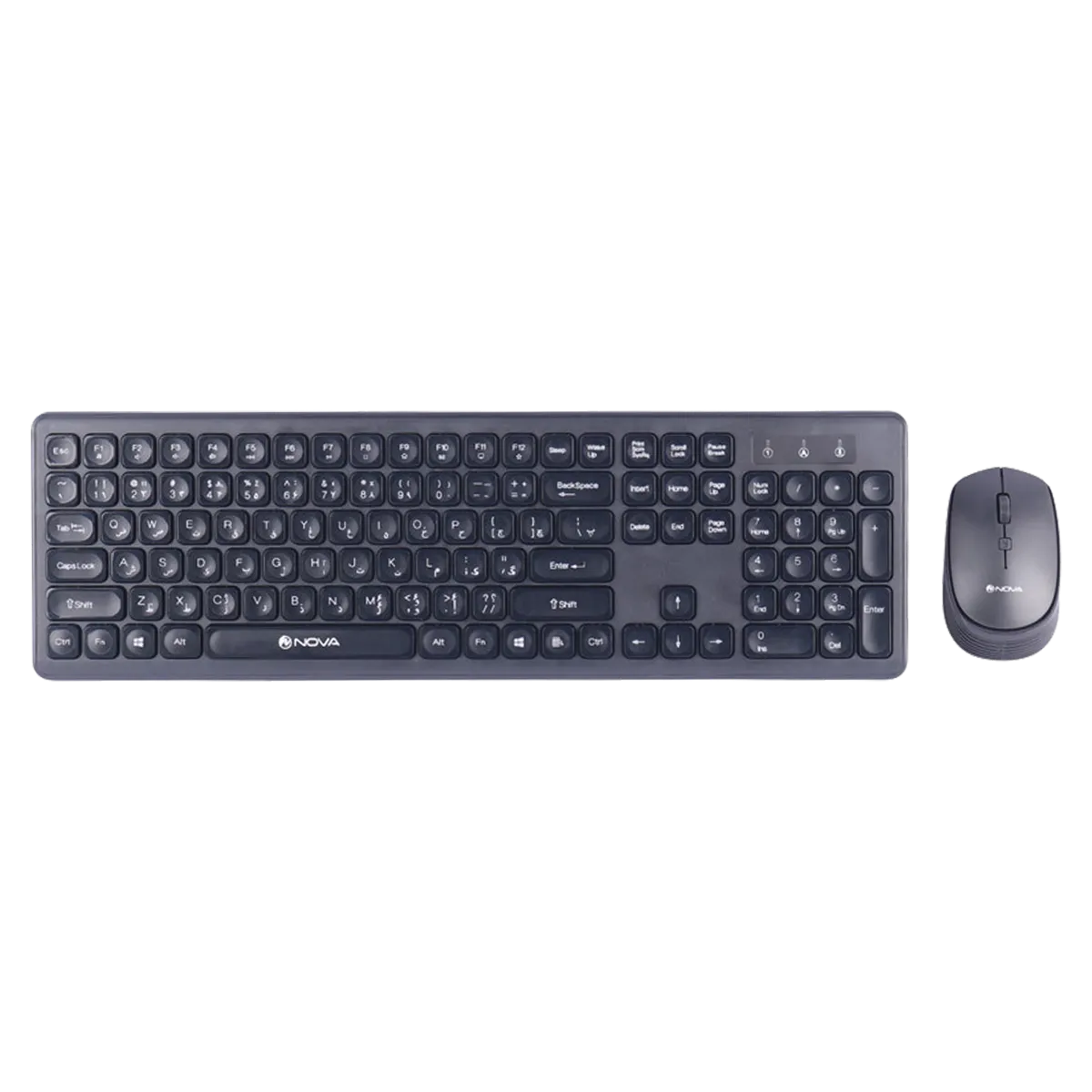 کیبورد و ماوس بی سیم نوا آکبند مدل NOVA NKM-1401WL