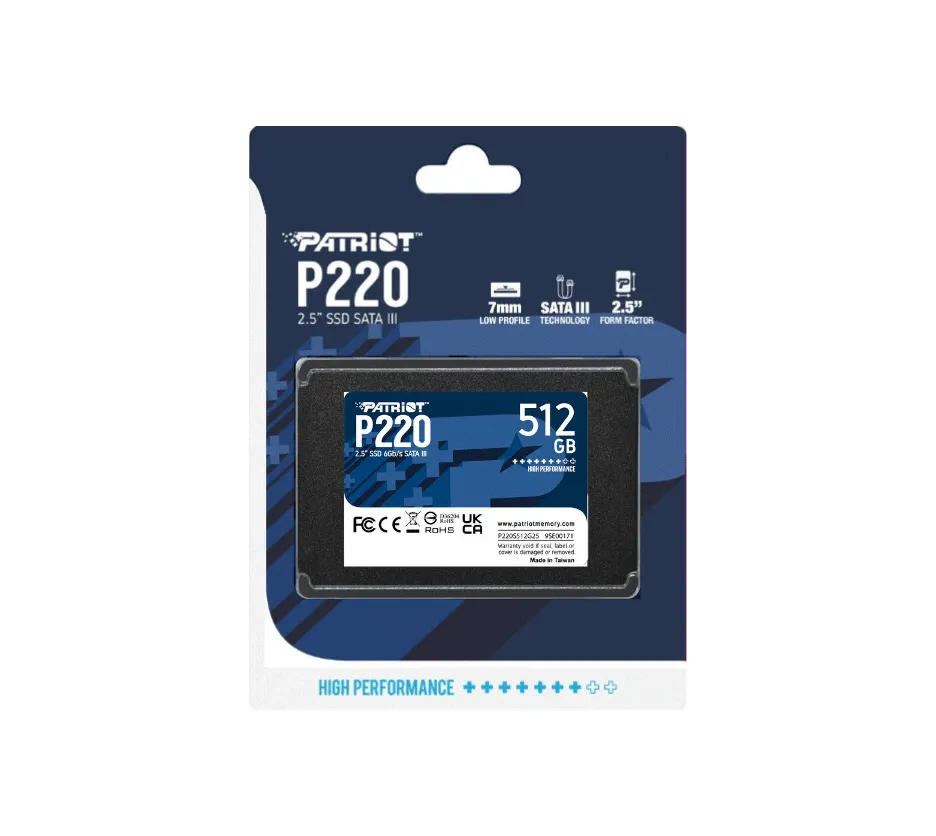 حافظه SSD پاتریوت اکبند مدل Patriot P220 512GB