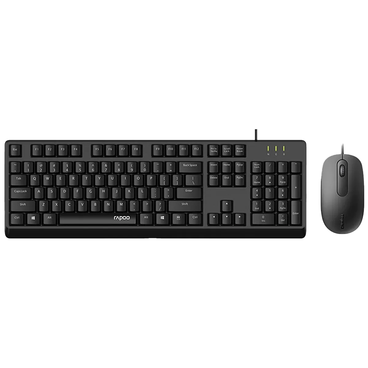 کیبورد و ماوس با سیم رپو آکبند مدل Rapoo X130PRO