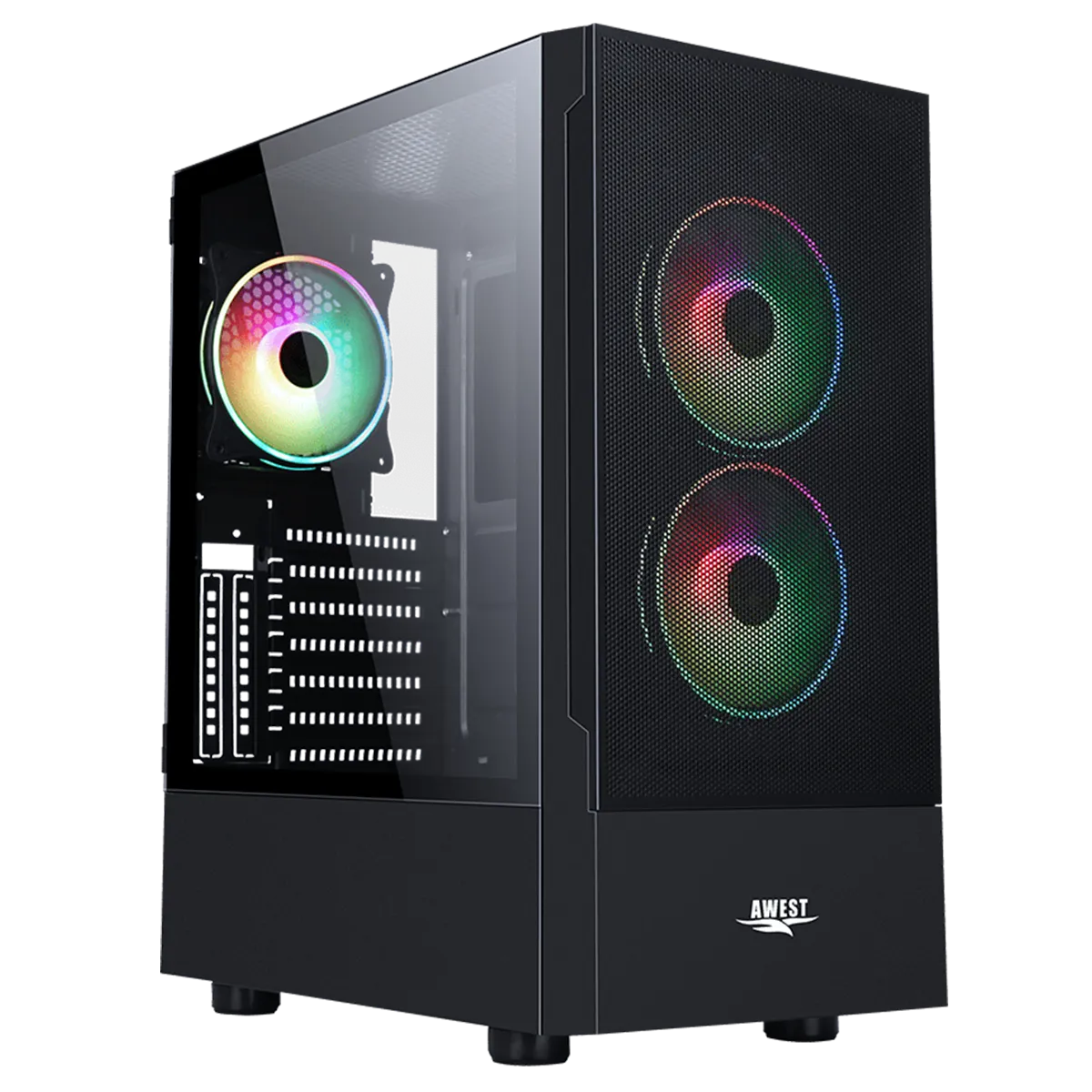 کیس کامپیوتر اوست آکبند مدل AWEST GT-AV201-MB Plus