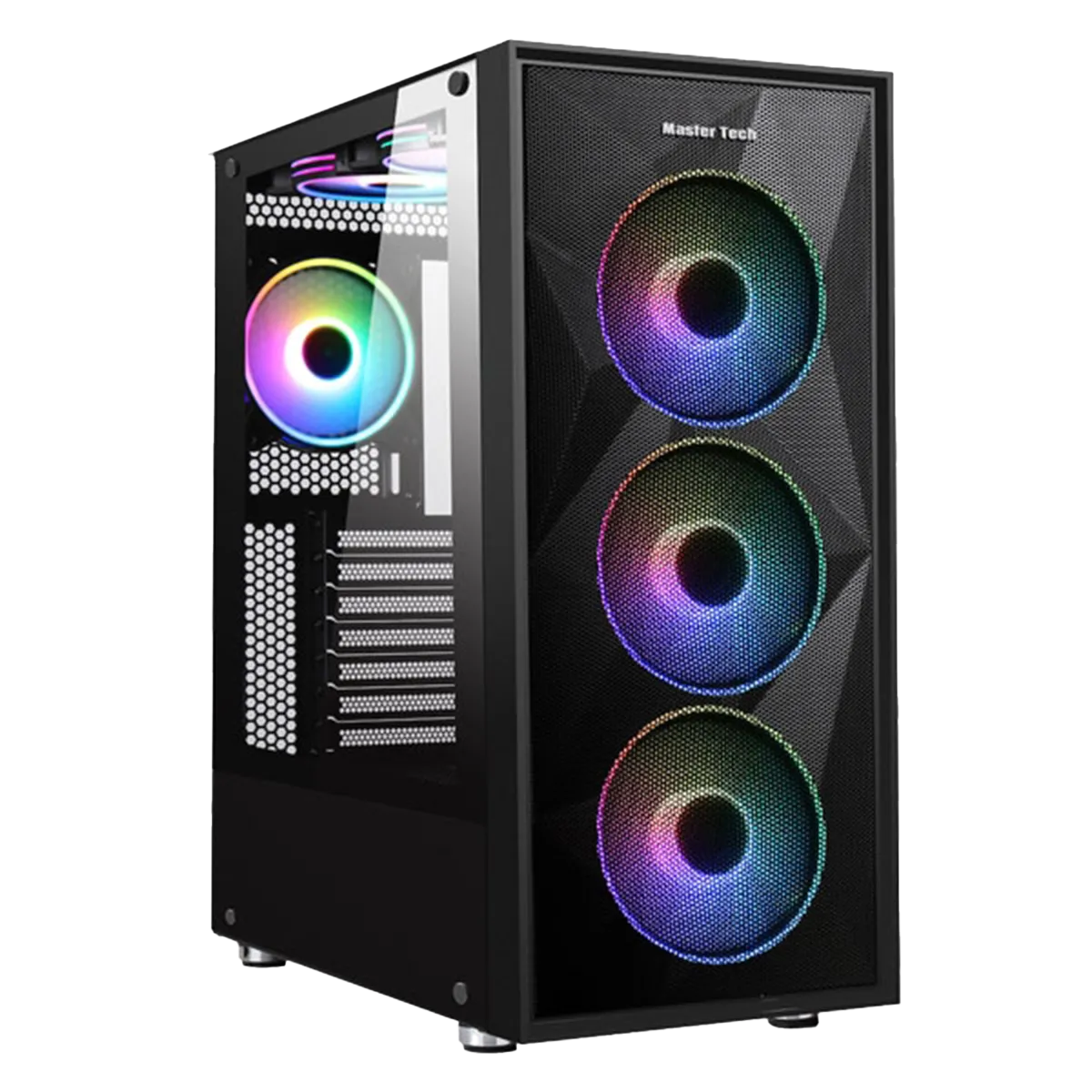 کیس کامپیوتر مسترتک آکبند مدل Master Tech Hunter X Gaming