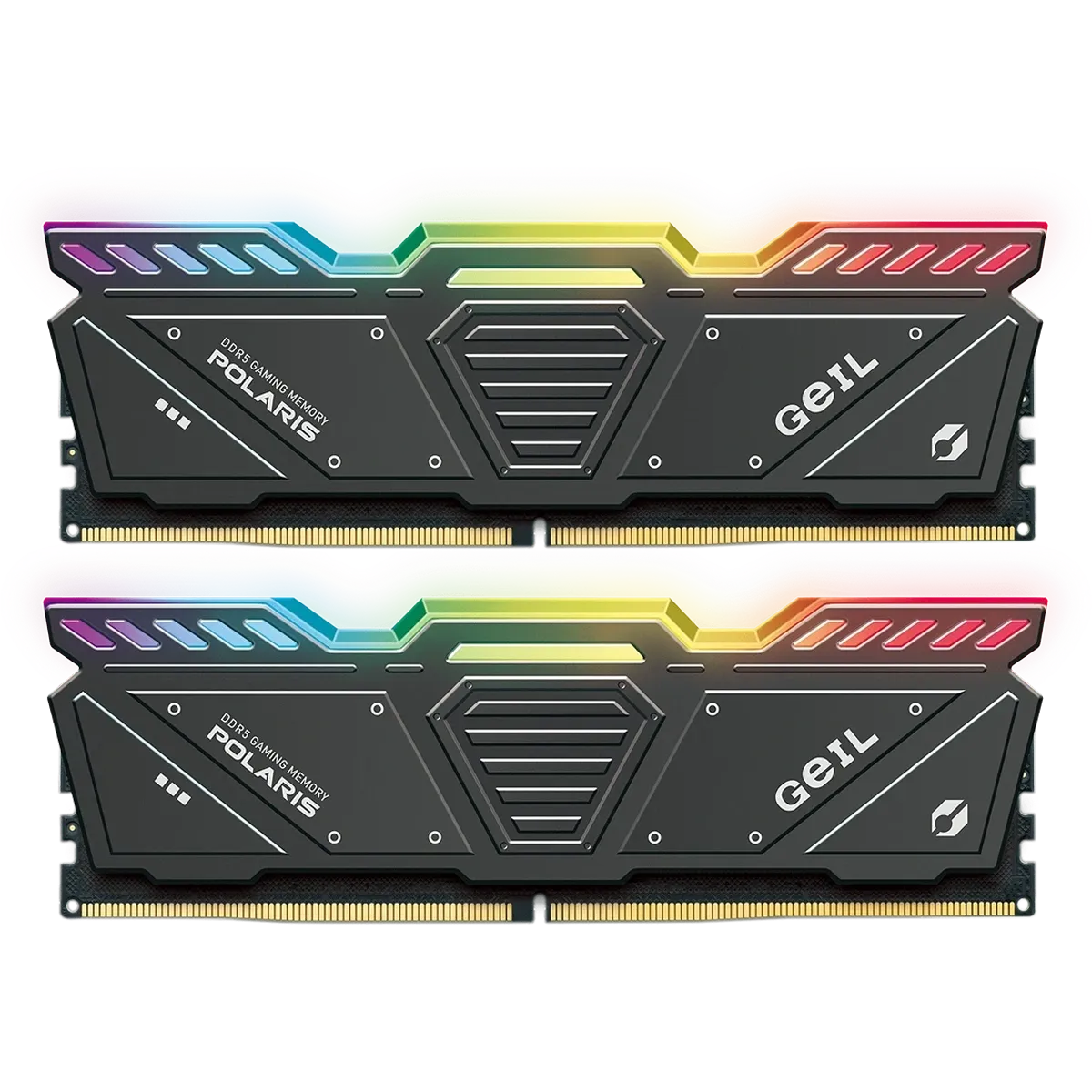 حافظه رم دسکتاپ گیل اکبند مدل Geil Polaris RGB 32GB DDR5 5600Mhz Dual CL38