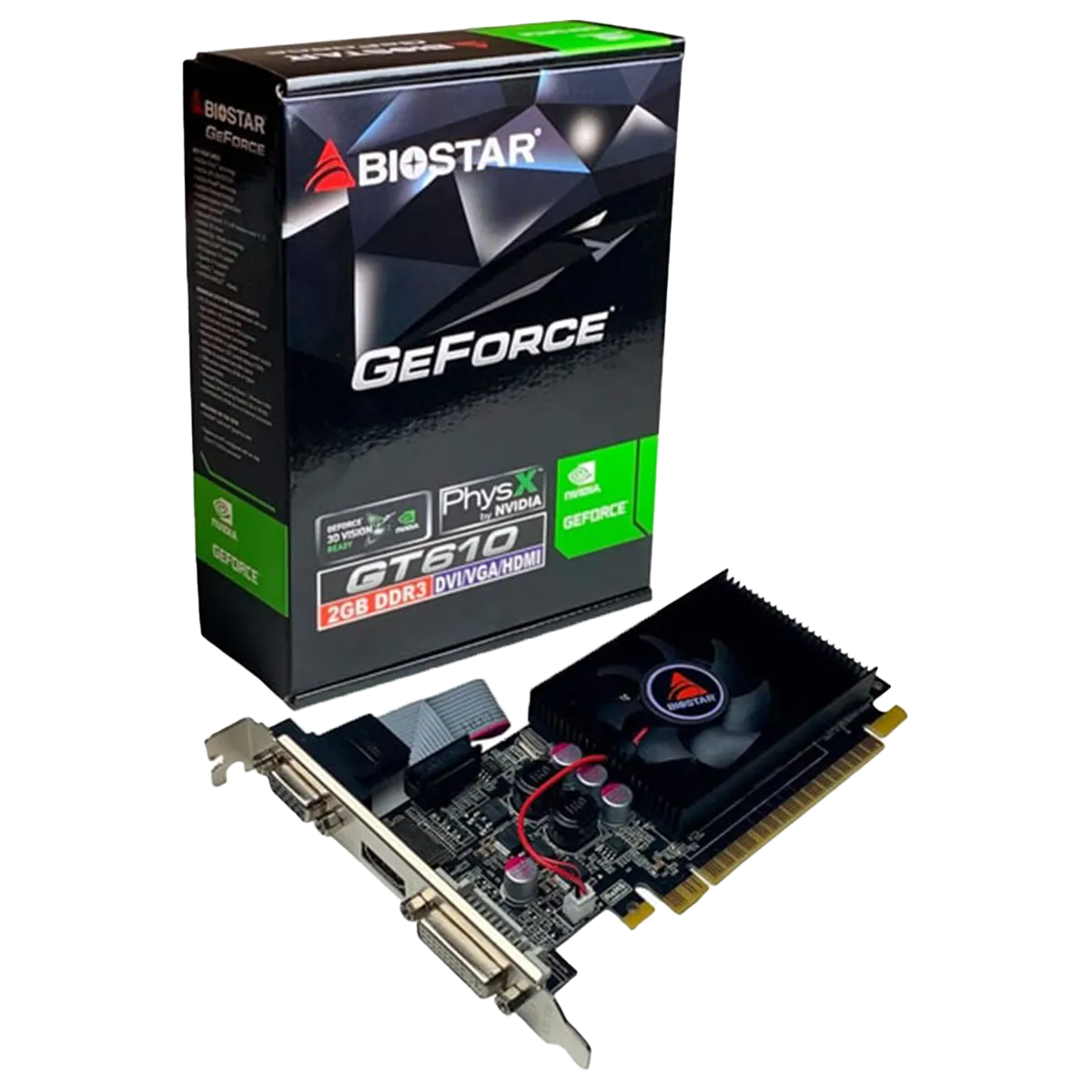 کارت گرافیک بایوستار اکبند مدل BIOSTAR GeForce GT610 2GB DDR3