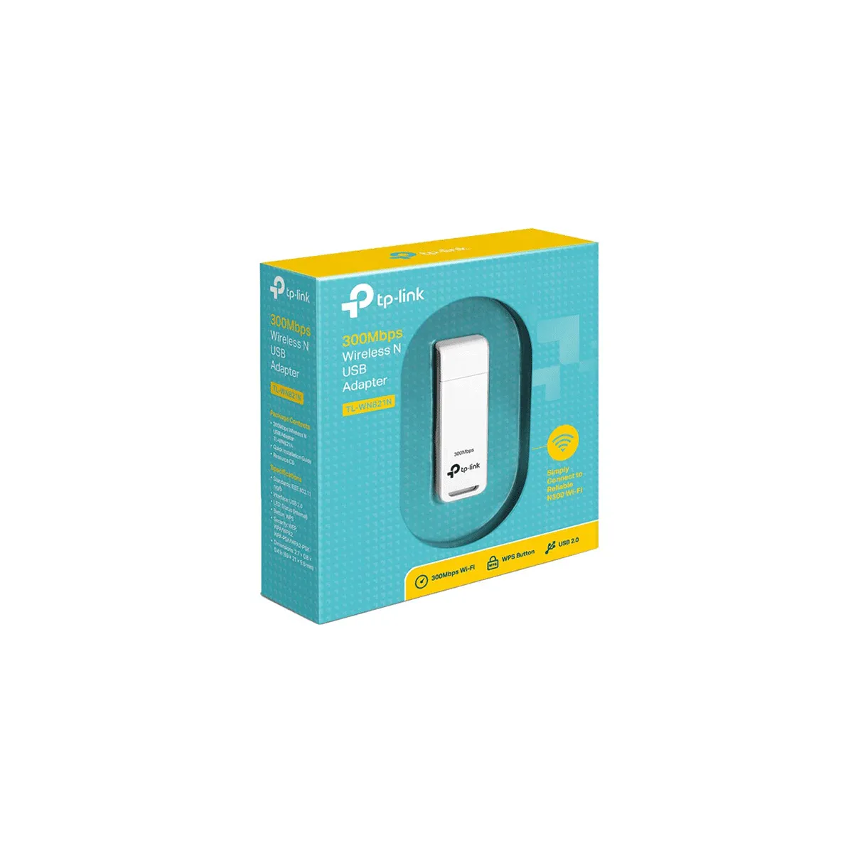 کارت شبکه بی سیم تی پی لینک آکبند مدل TP-Link TL-WN821N V6