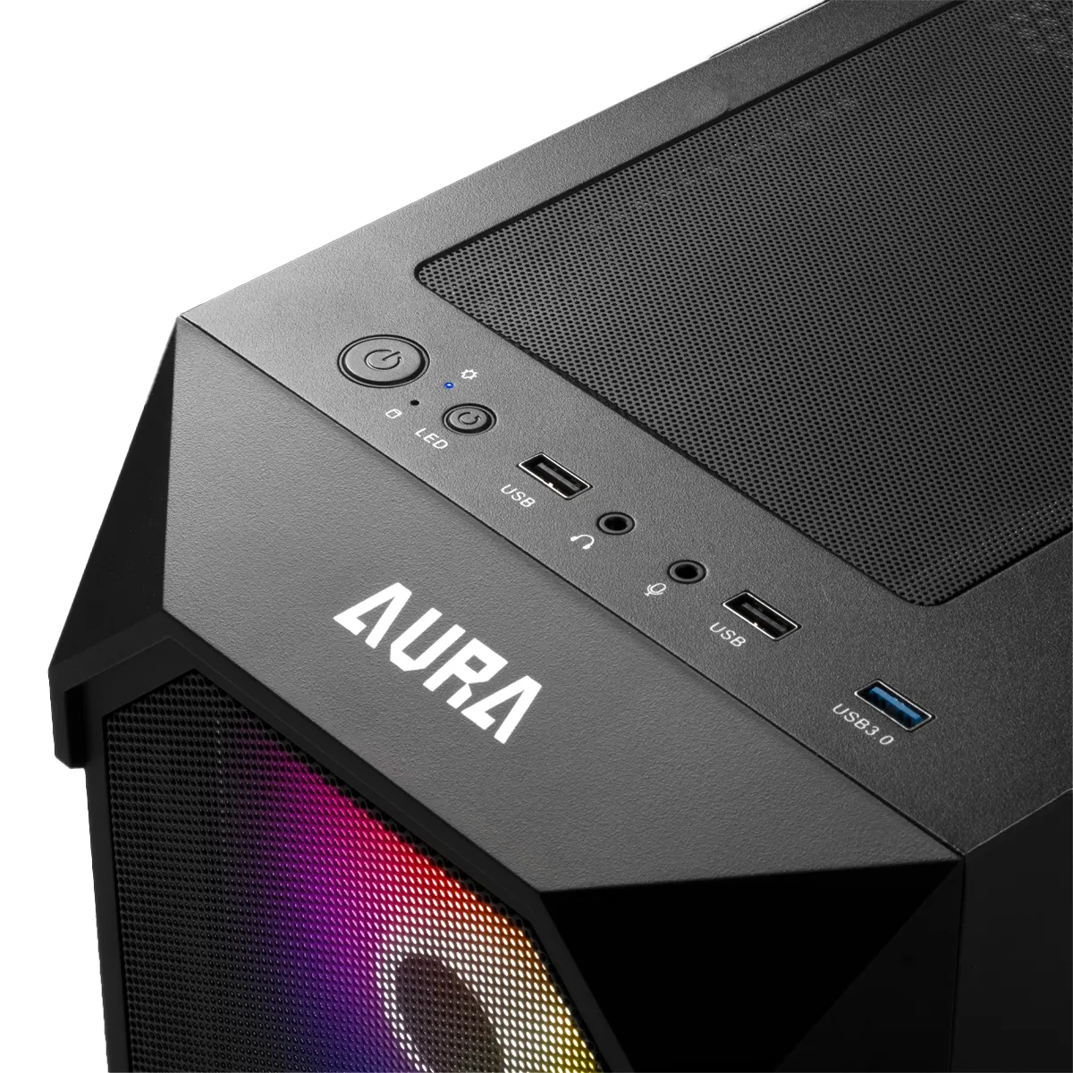 کیس کامپیوتر گیم دیاس آکبند مدل GAMDIAS AURA GC1 ELITE ARGB