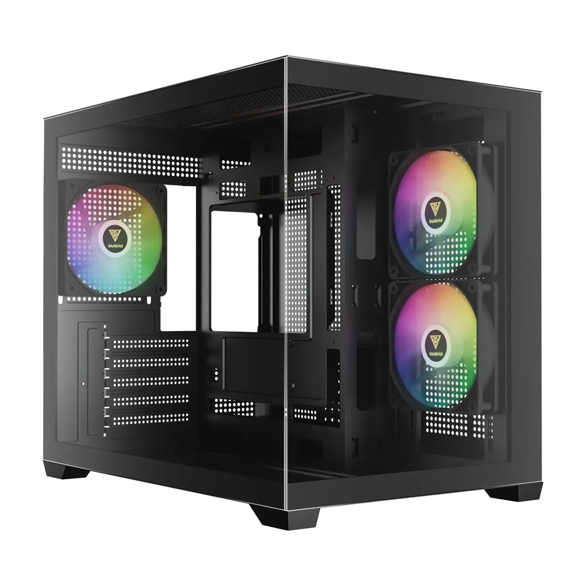 کیس کامپیوتر گیم دیاس آکبند مدل GAMDIAS AURA GC10M V2 ARGB